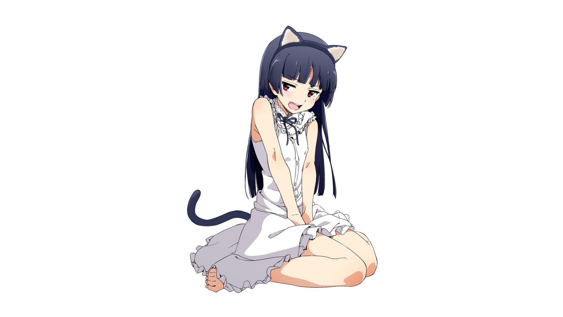 Wallpaper Ruri Gokou, Oreimo, cute cat anime girl