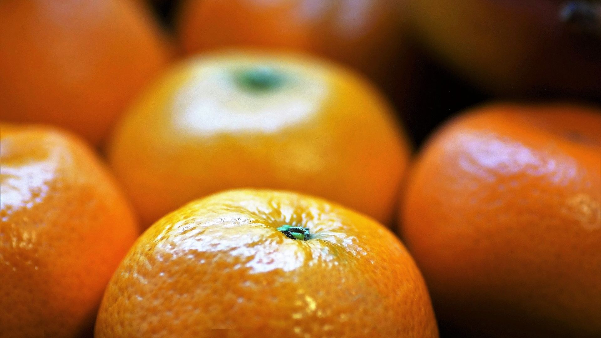 Wallpaper Tangerines, citrus, fruits, blur