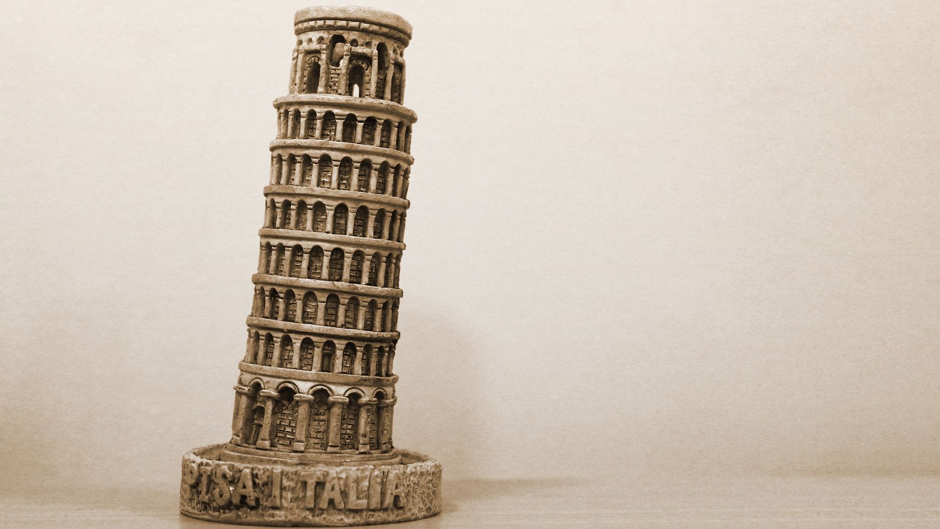 Wallpaper Pisa tower, miniature, toy