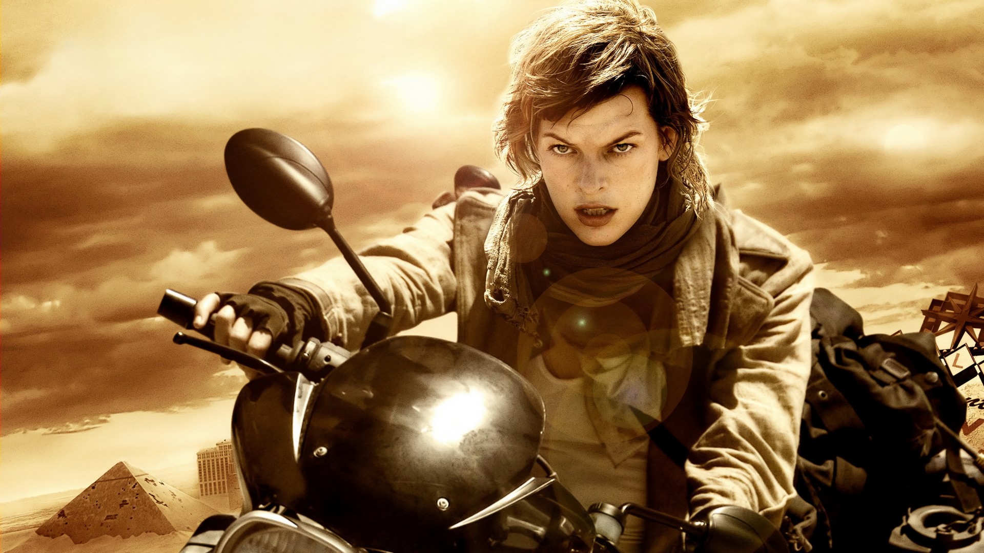 Wallpaper Milla Jovovich in Resident Evil: Extinction, 2017 movie