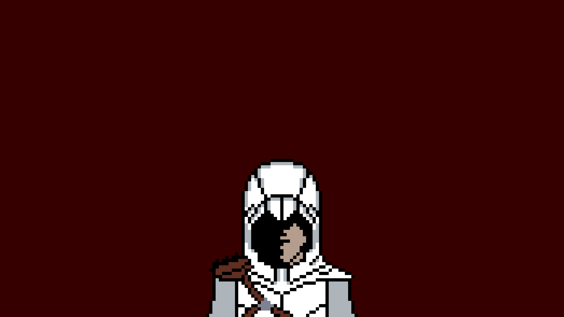 Wallpaper Assassin's creed video game, pixel art