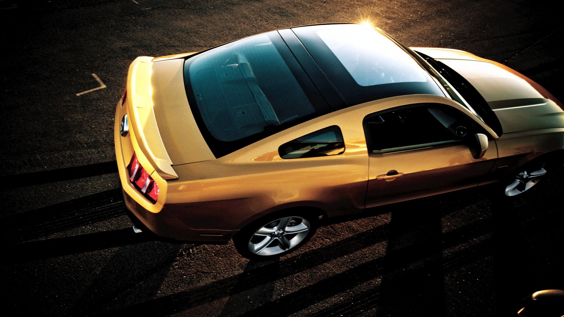 Wallpaper Ford mustang glass roof