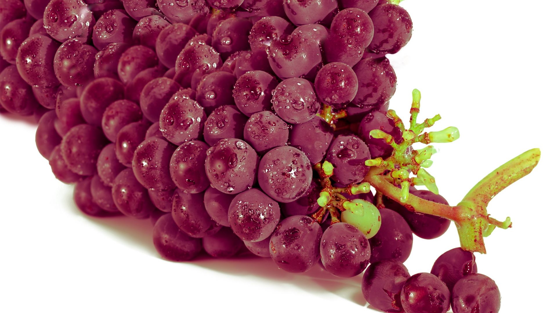 Wallpaper Grape fruits, drops