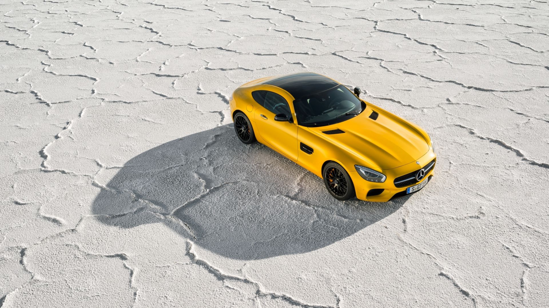 Wallpaper Mercedes-Benz AMG GT, sports cars, yellow car