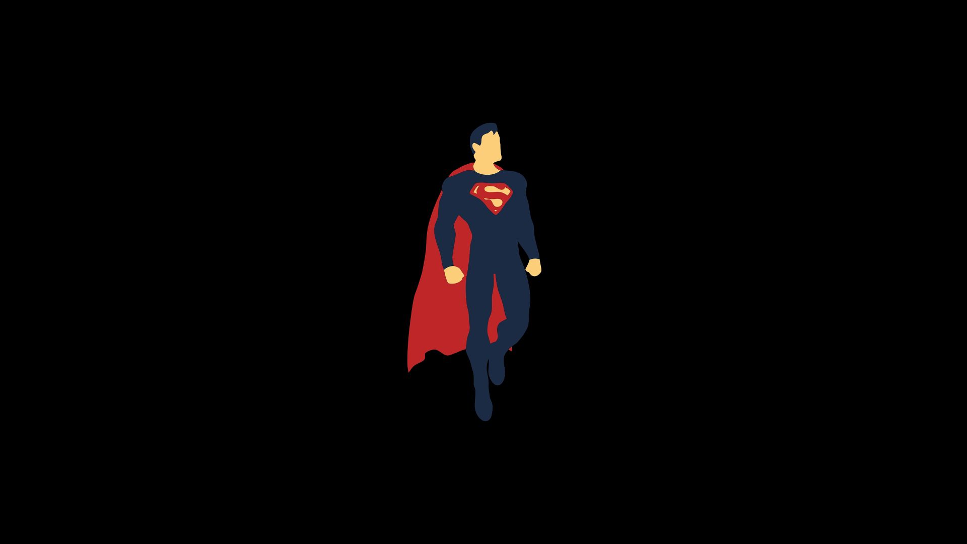 Wallpaper Super man, superhero, fly, minimal