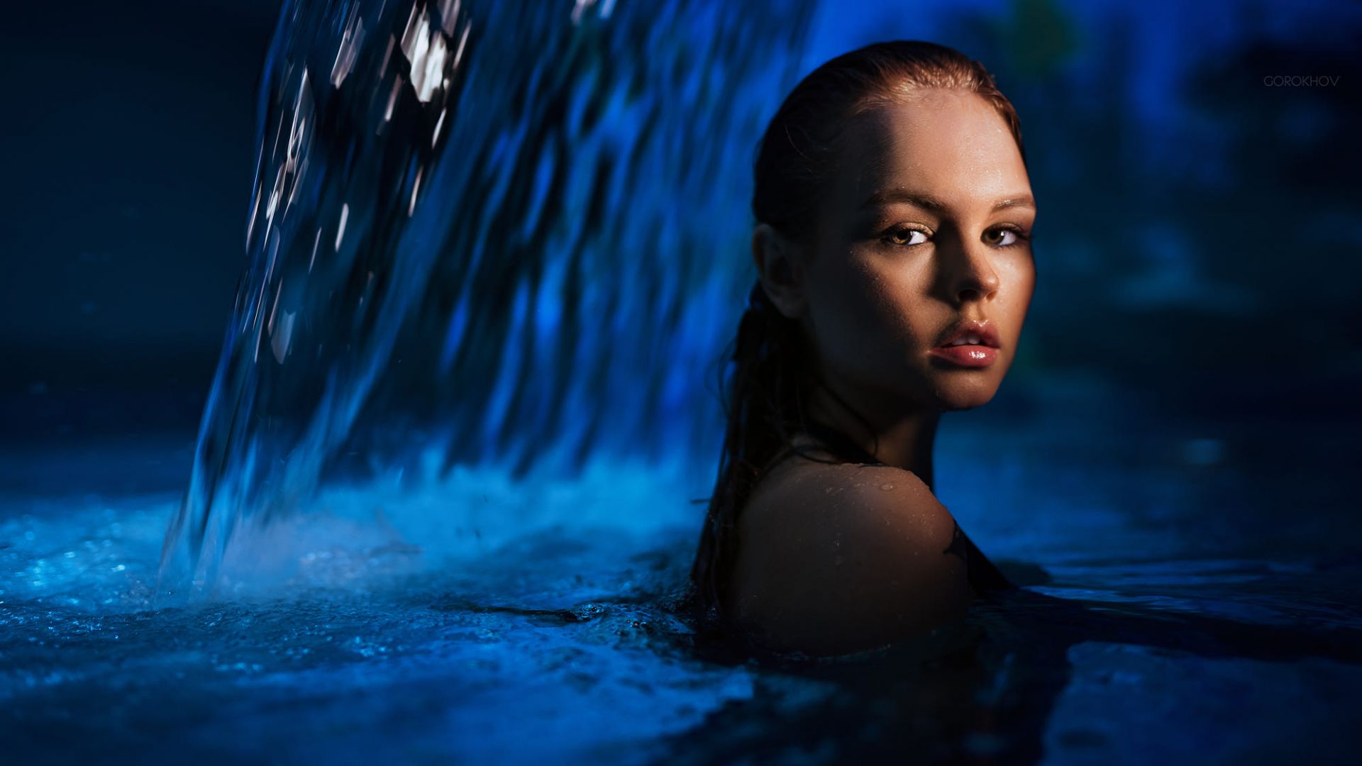 Wallpaper Anastasia scheglova, girl model, wet body