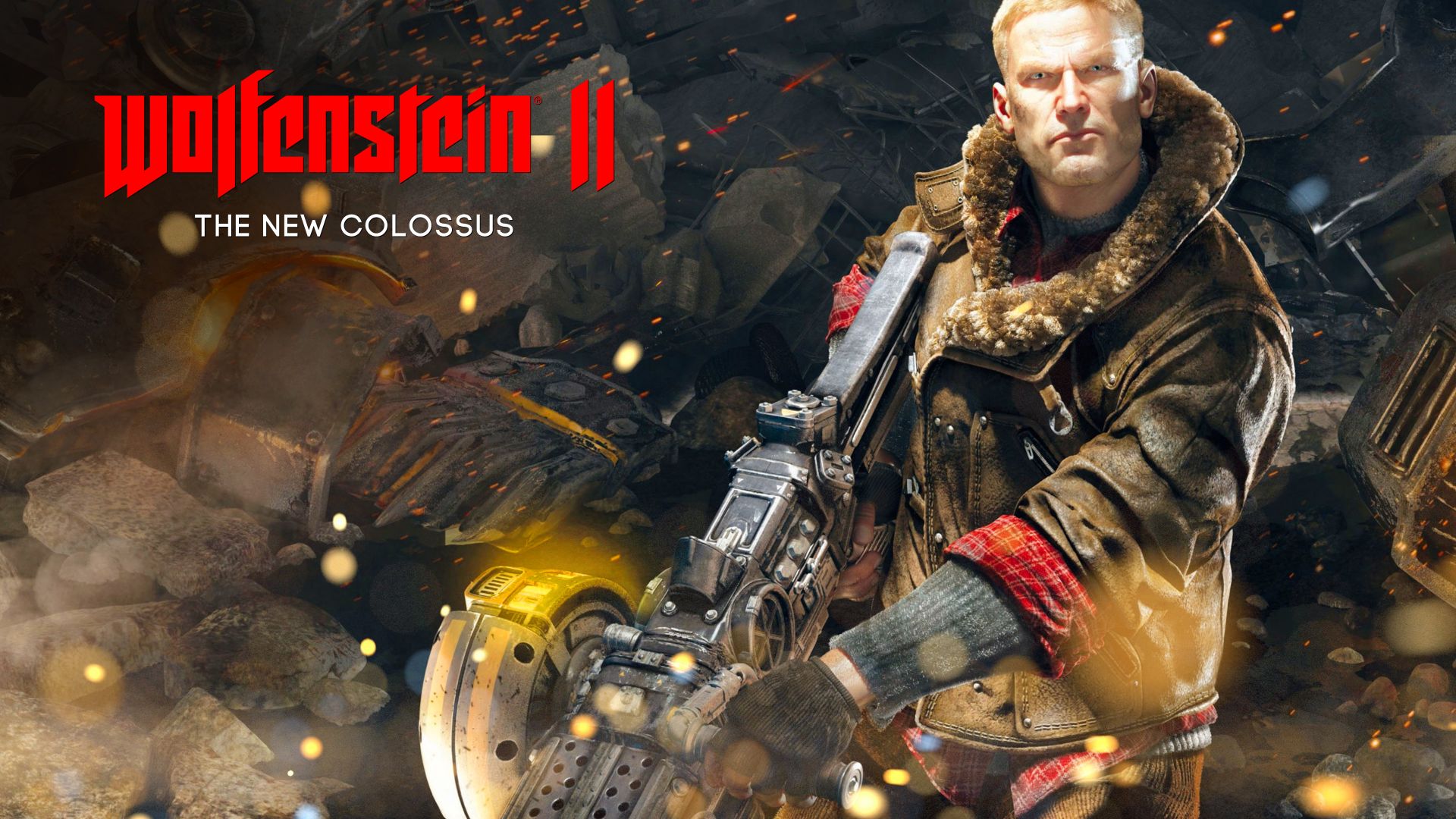 Wallpaper Wolfenstein II: The New Colossus, video game, game