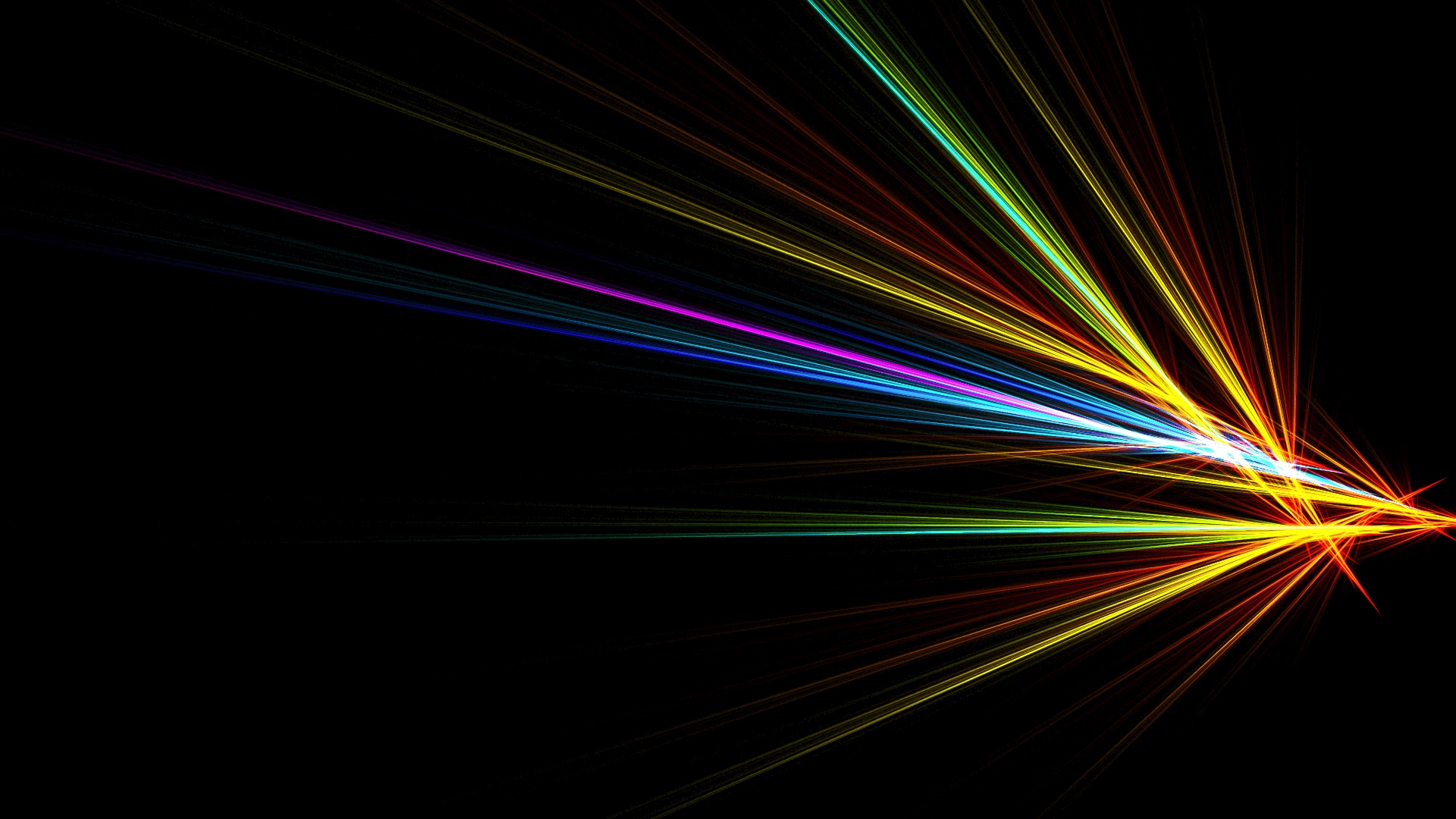 Wallpaper Lines, abstract, colorful glowing lines