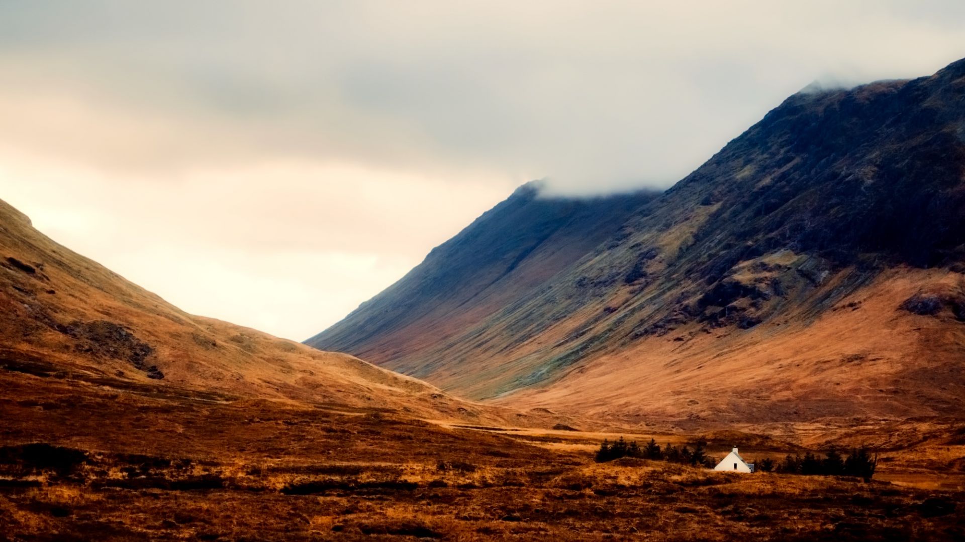 Wallpaper Highlands, mountains, Scotland, valley