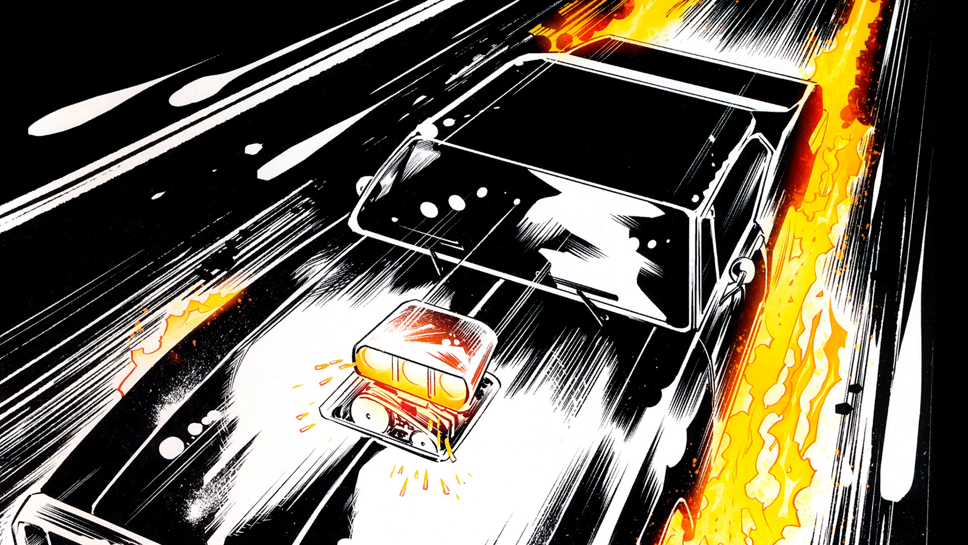 Wallpaper Car, ghost rider, marvel comics