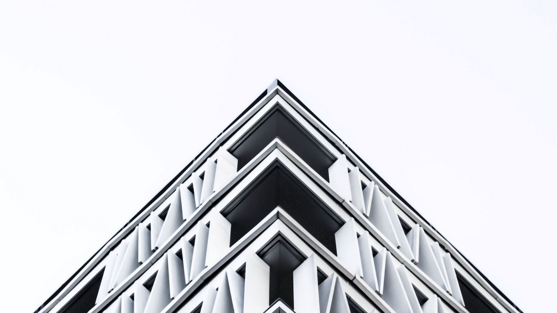 Wallpaper Black and white architecture