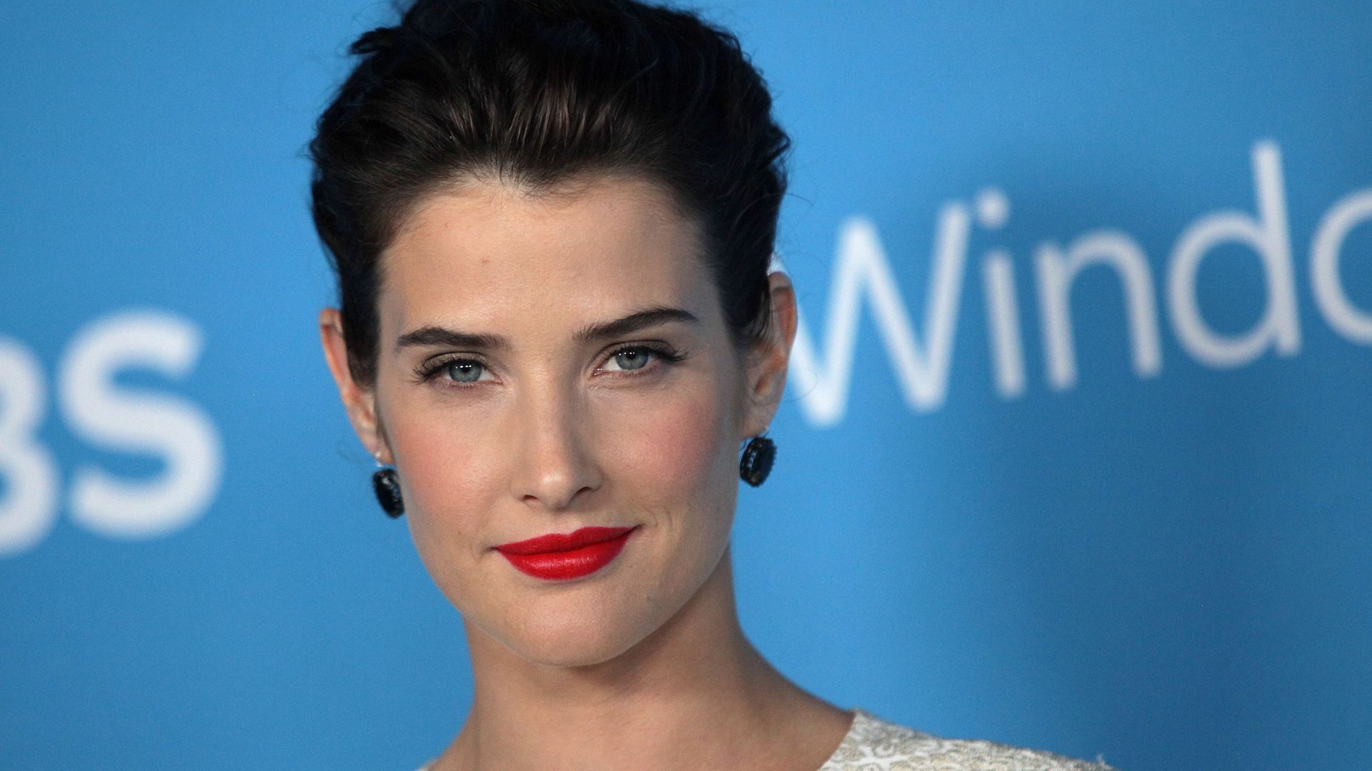 Wallpaper Cobie smulders red lips
