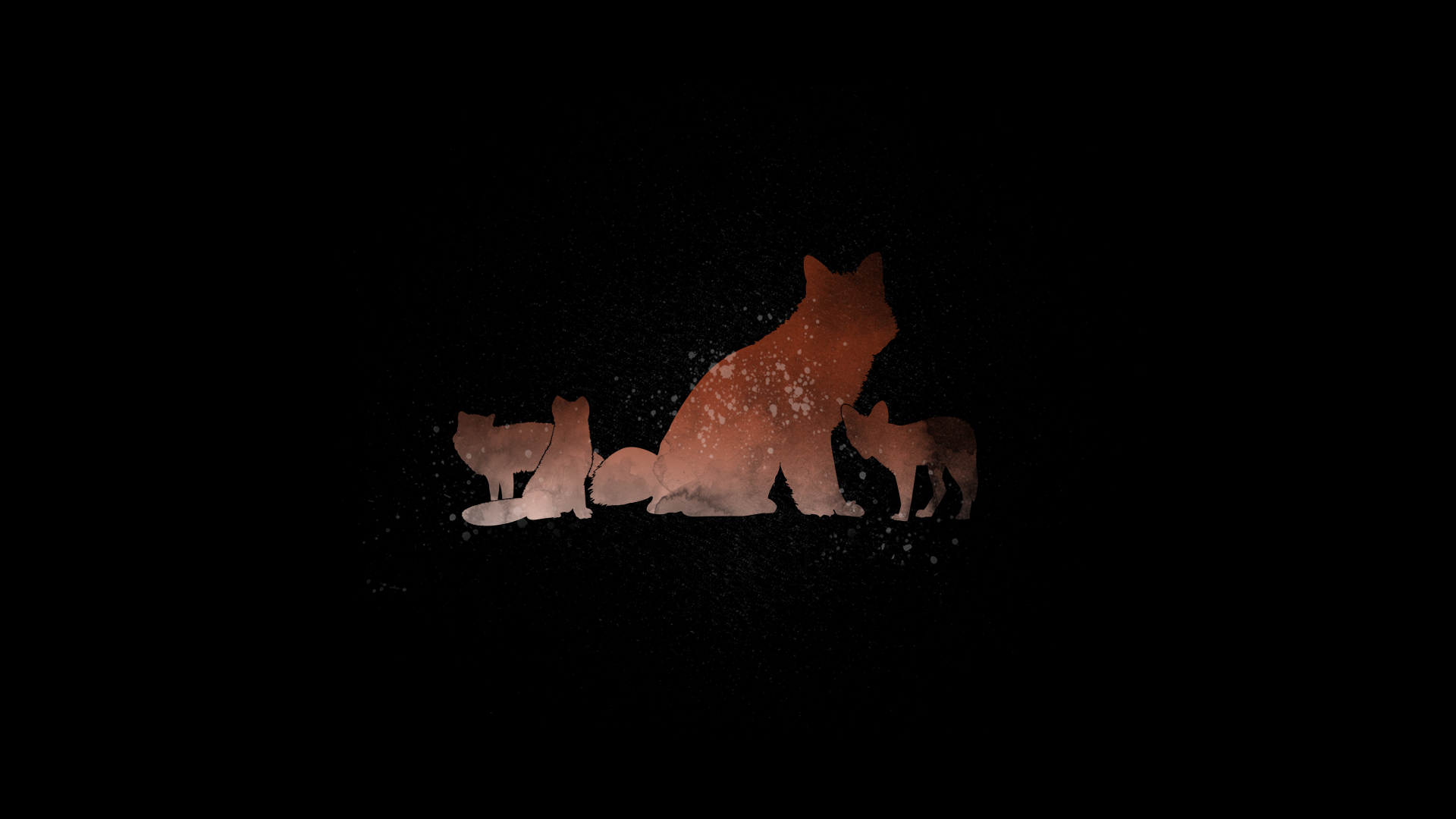 Wallpaper Baby animals, wolf, minimal, abstract