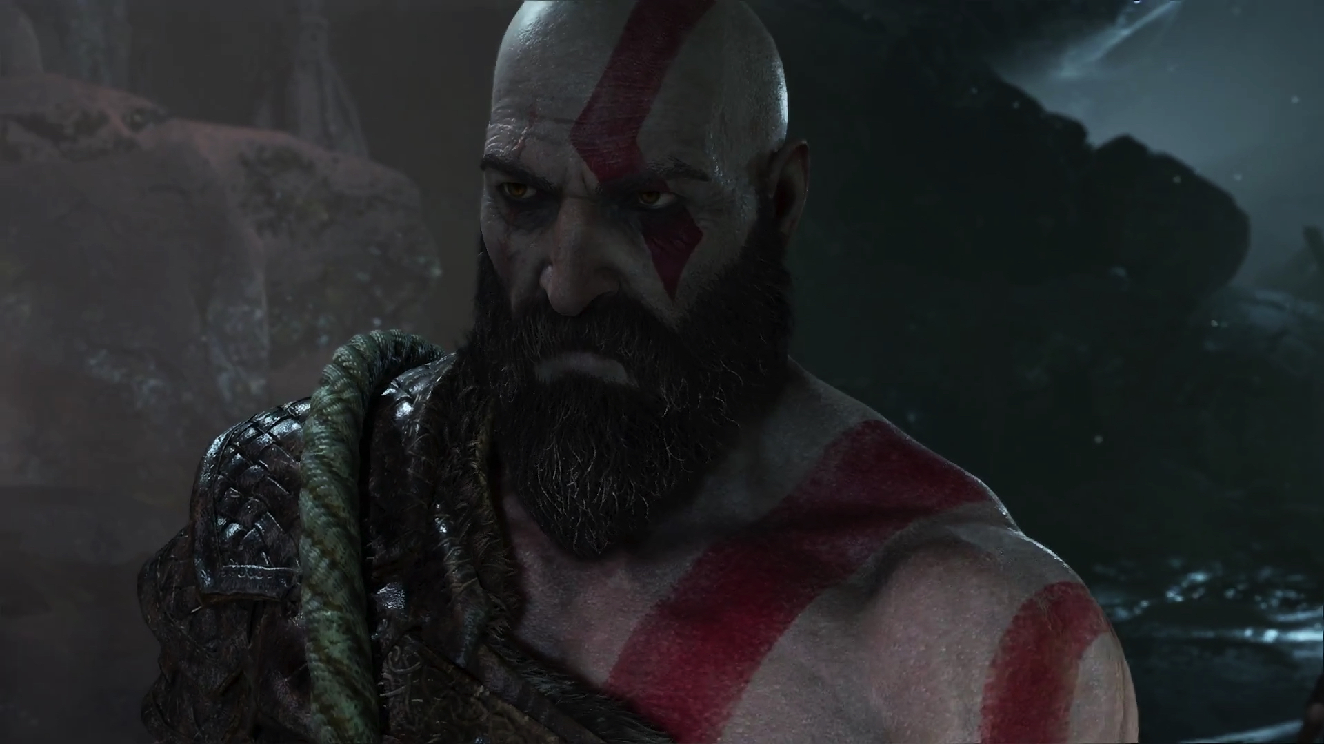 Wallpaper Angry kratos, video game, god of war