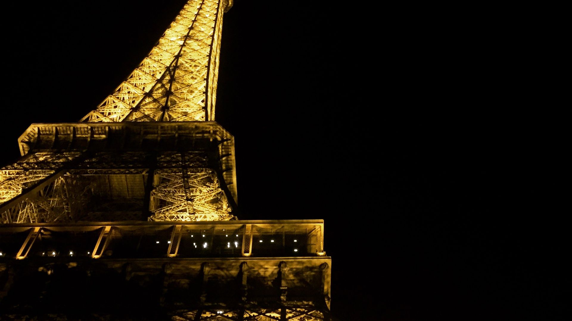 Wallpaper Eiffel tower's lights