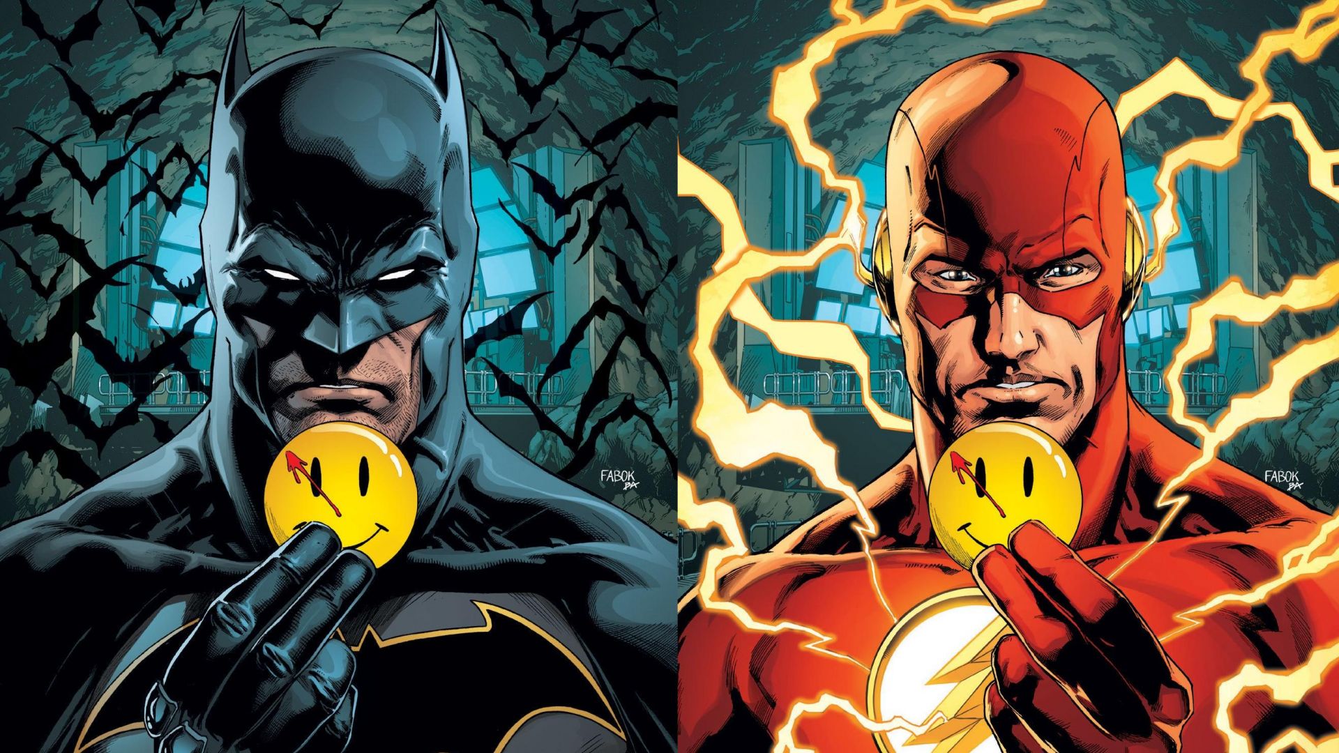 Wallpaper Batman, The flash, superhero, dc comics