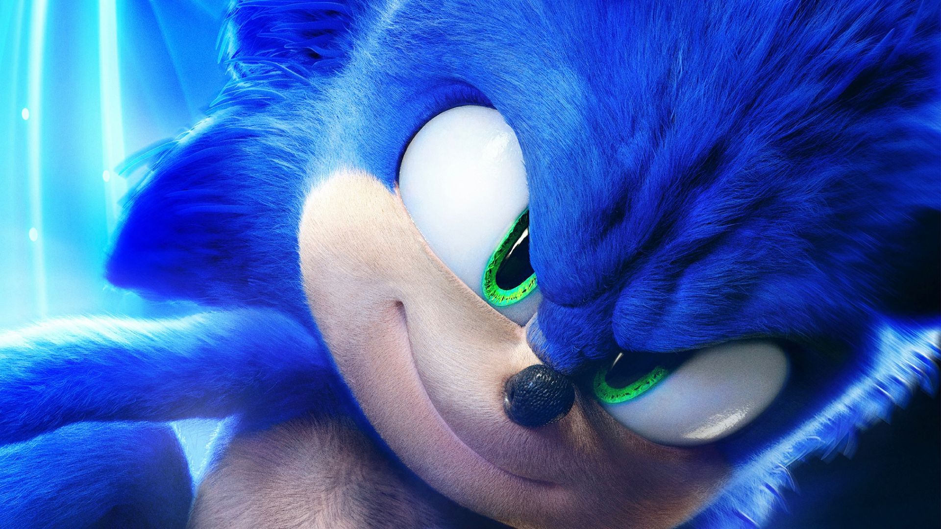Wallpaper Sonic The Hedgehog, 2022 movie, blue speedster