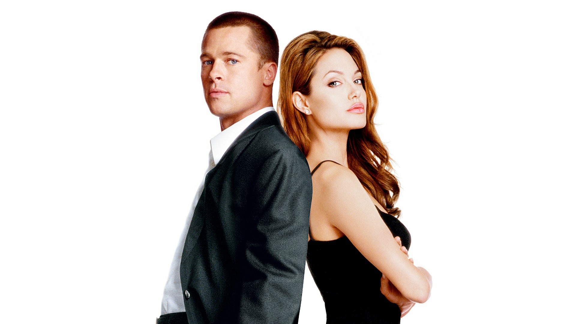 Wallpaper Mr. & Mrs. Smith movie, Brad Pitt, Angelina Jolie 