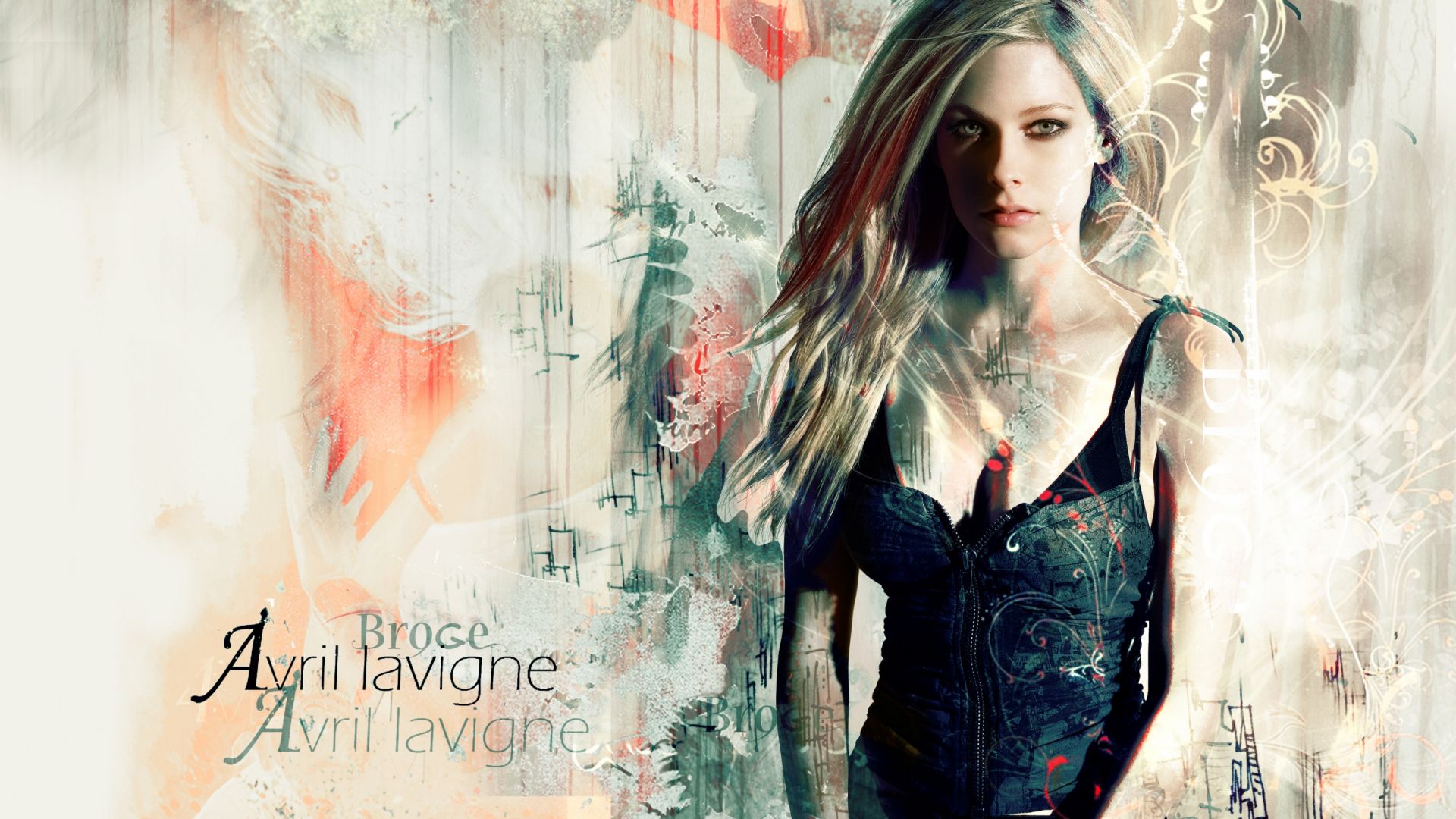 Wallpaper Avril Lavigne, singer, art