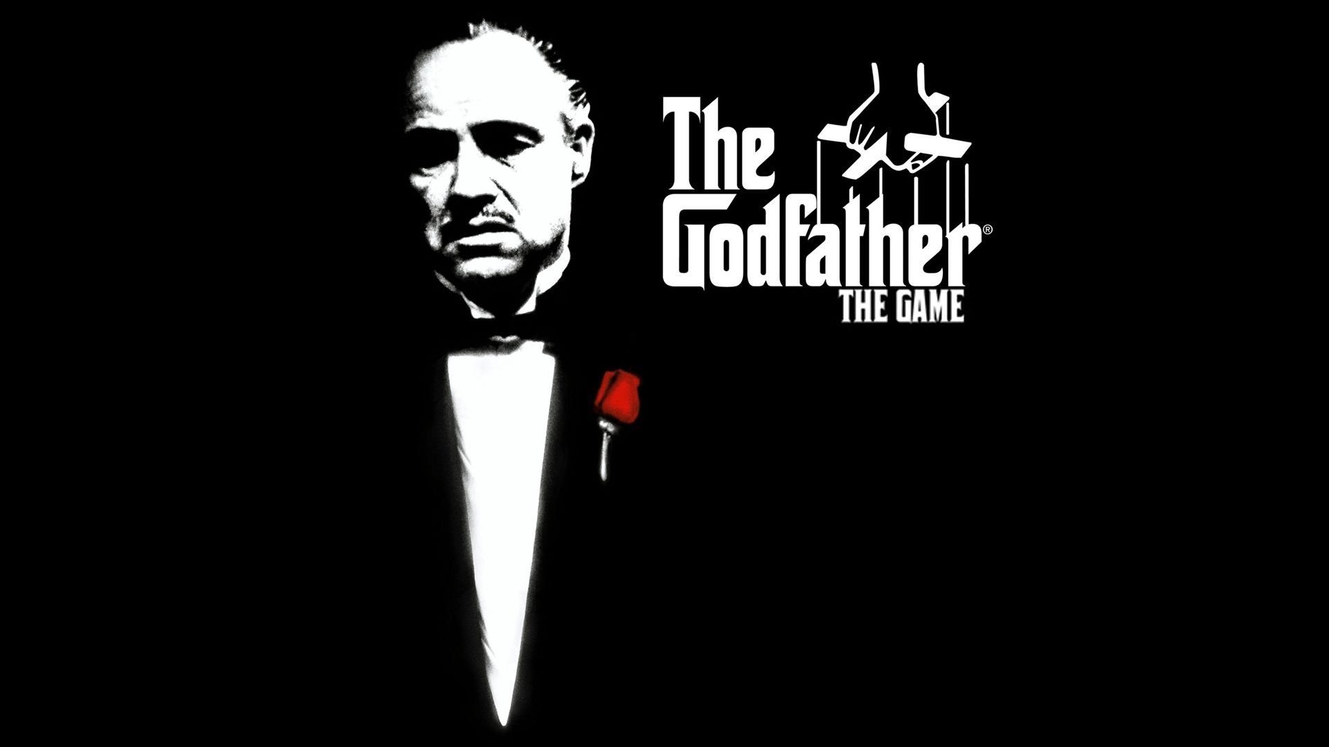 Wallpaper The Godfather movie, Marlon Brando monochrome