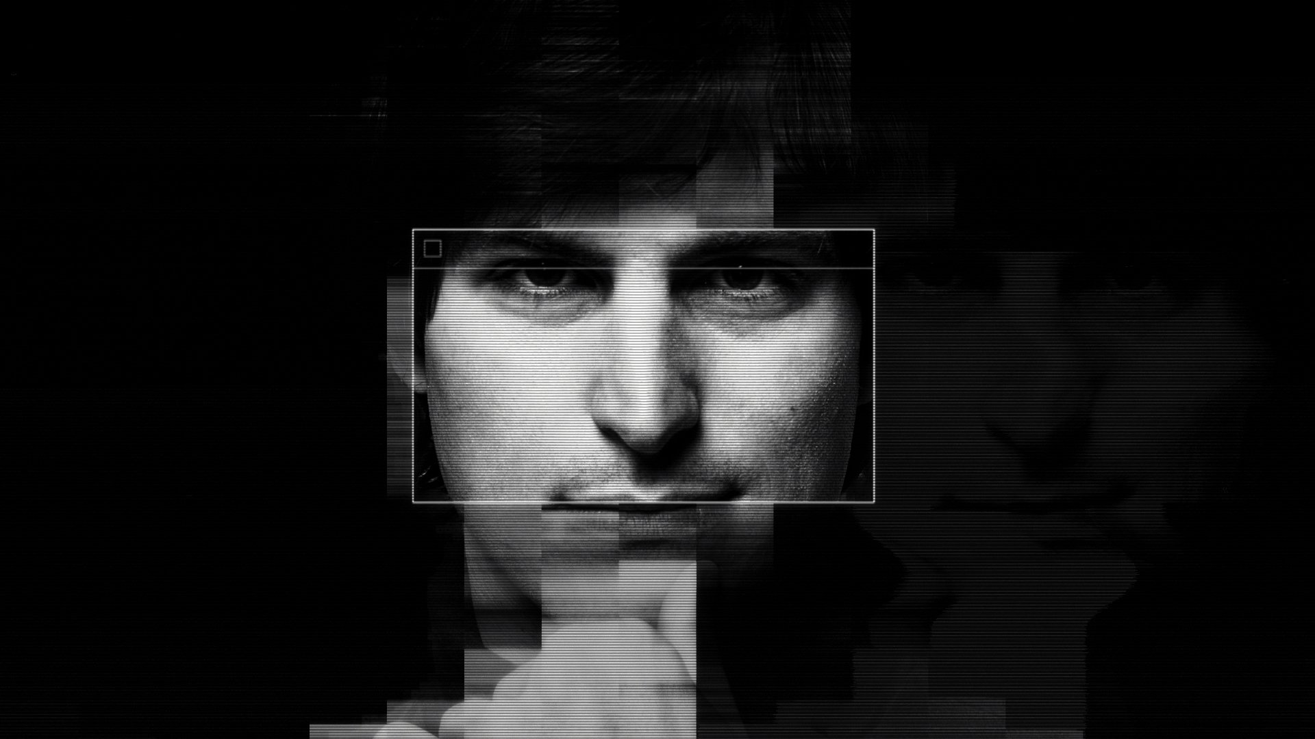 Wallpaper Steve Jobs, art, monochrome