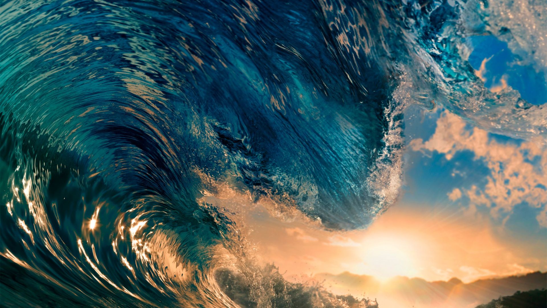 Wallpaper Sea waves close up