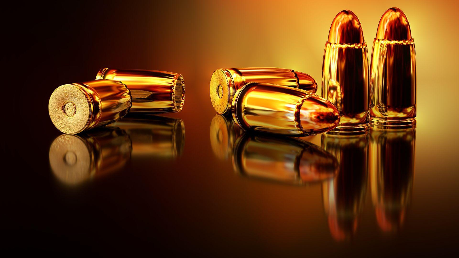 Wallpaper Cartridges, ammunition, weapons, bullets, reflections
