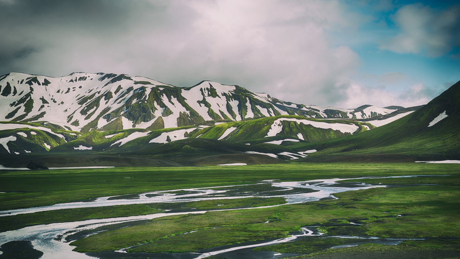 Wallpaper Iceland, mountains, snow, landscape, 5k