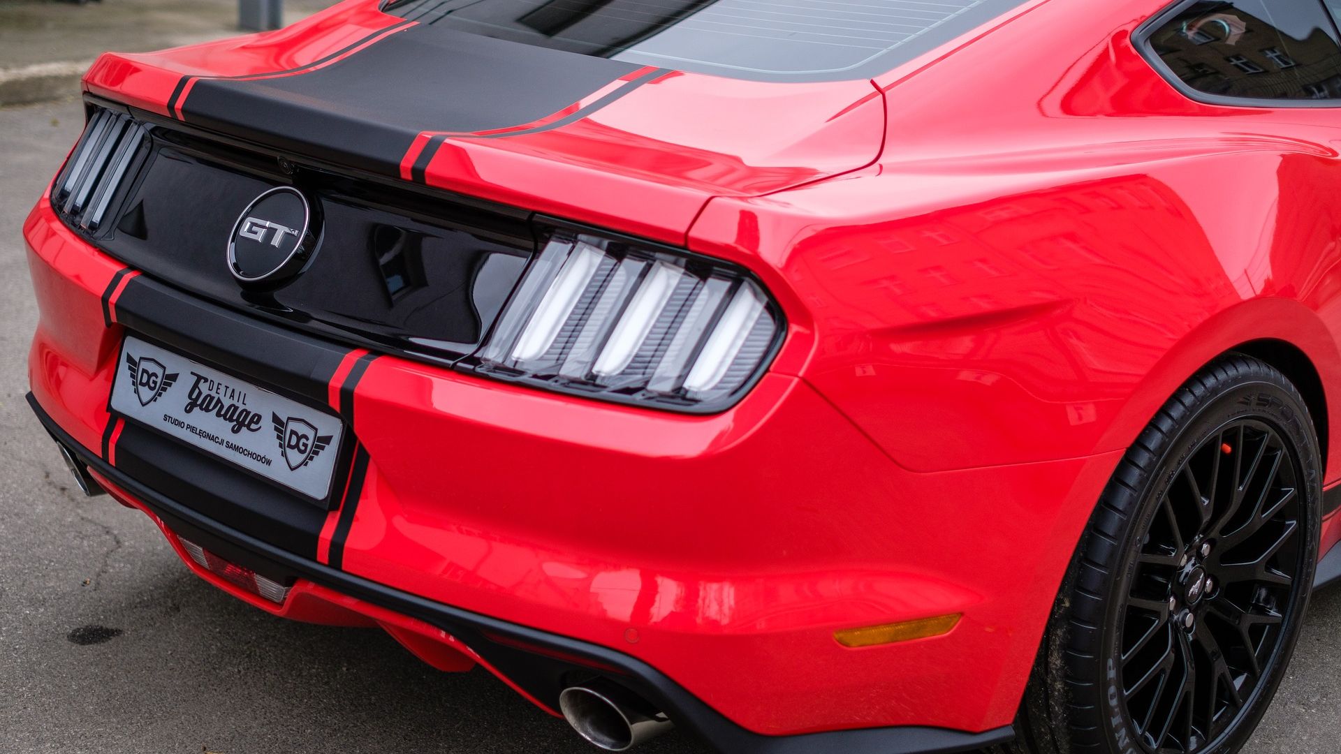 Wallpaper Mustang GT, sports, rear view