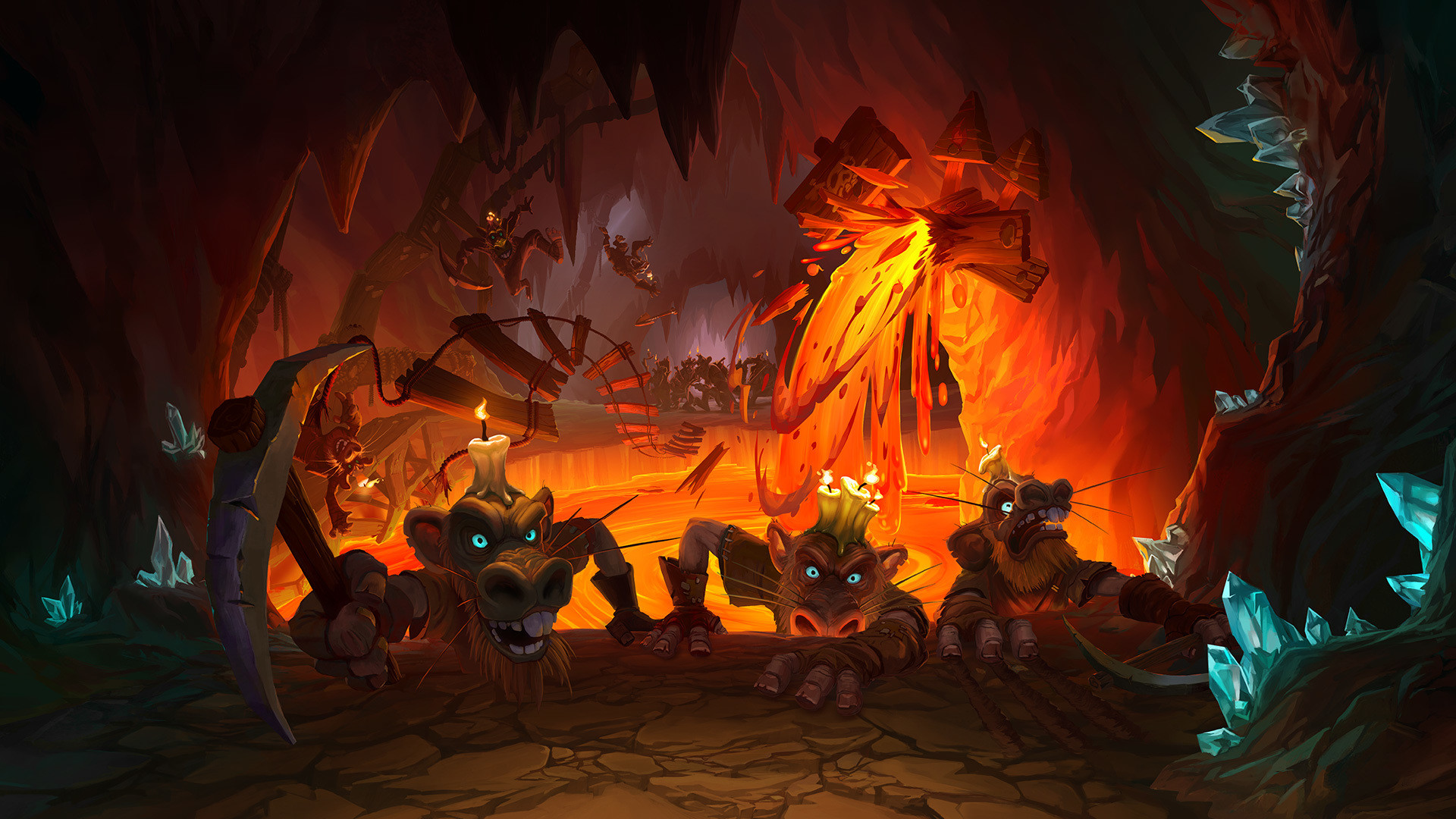 Wallpaper Hearthstone, Kobolds and Catacombs, game