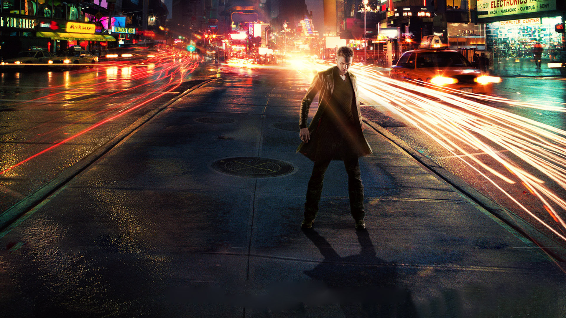 Wallpaper Hayden Christensen in Jumper movie, night, city