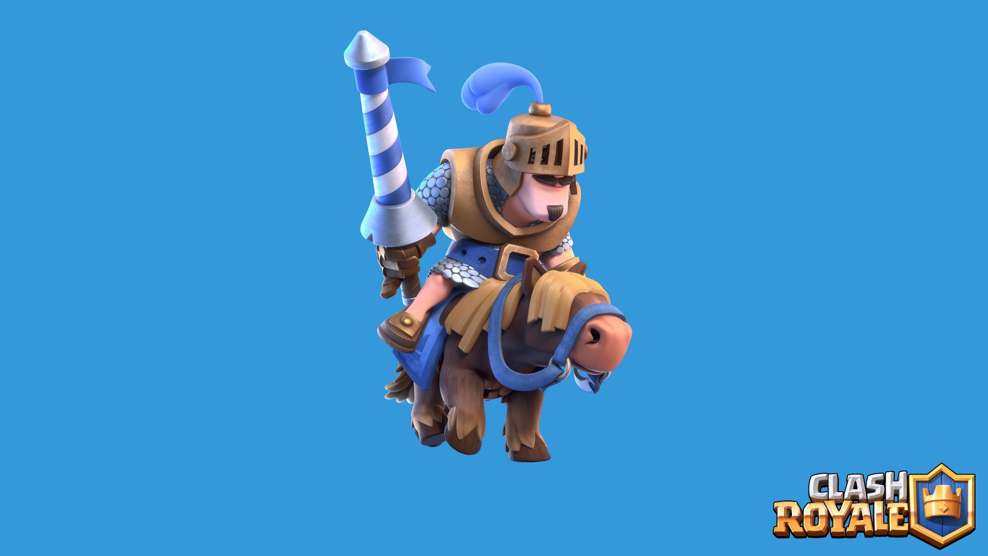 Wallpaper Clash Royale, Mobile game, knight