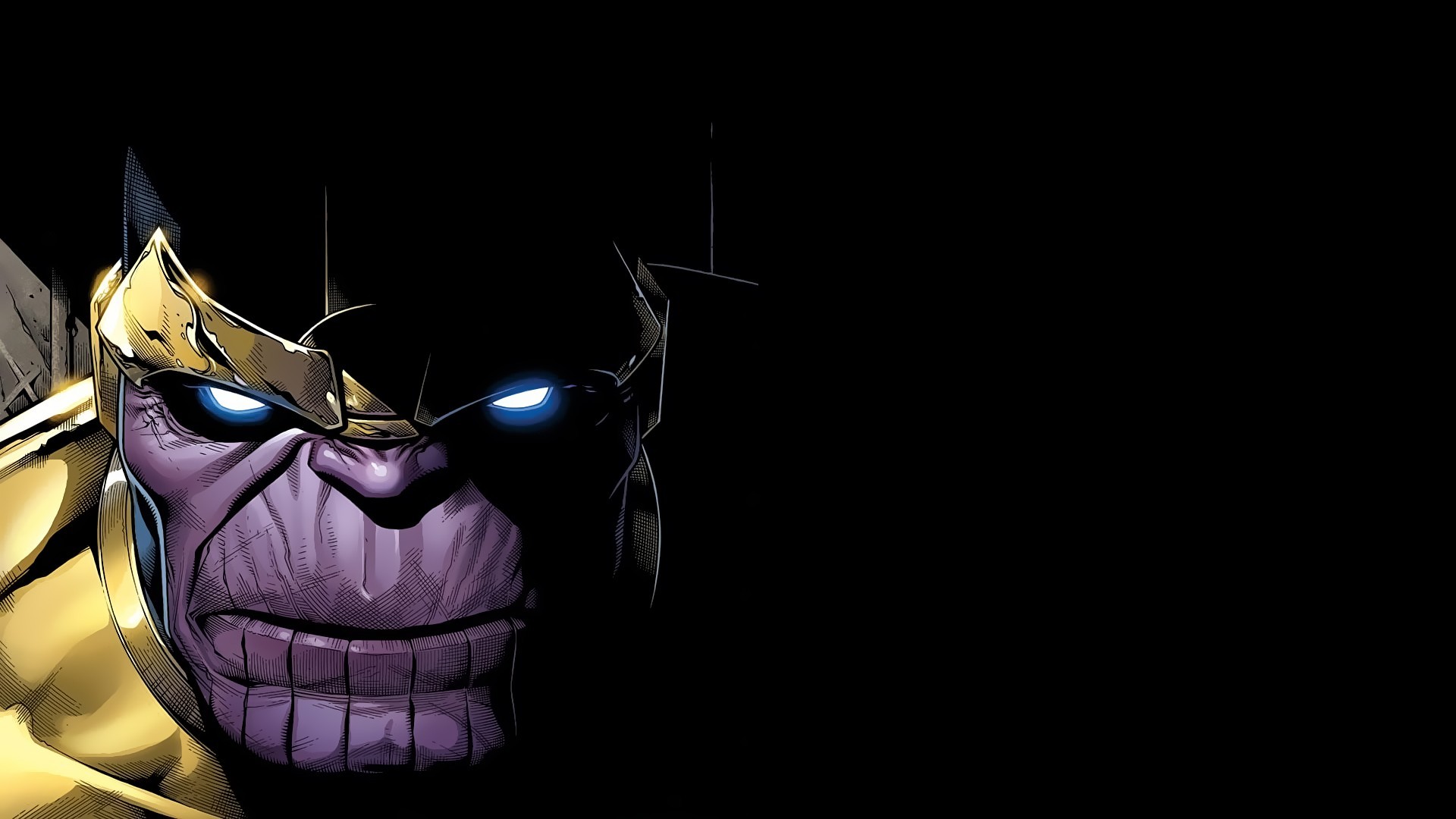 Wallpaper Thanos, villain, marvel comics artwork