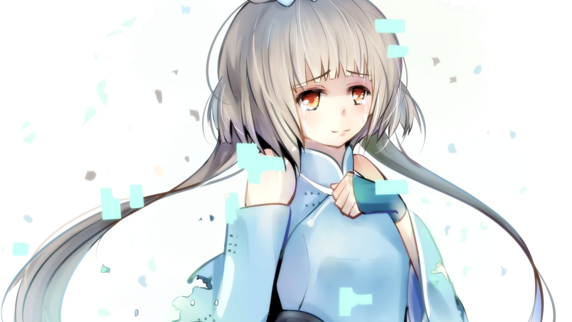 Wallpaper Luo Tianyi, Vocaloid, cute anime girl