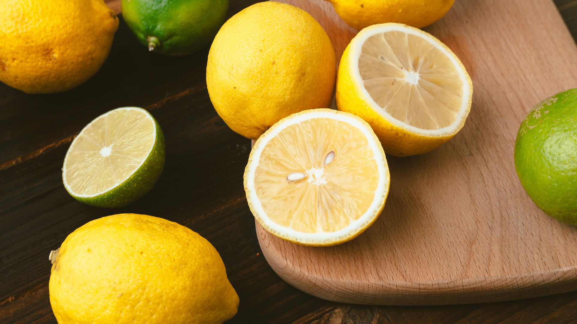Wallpaper Fruits, citrus, lemon, kitchen, slices