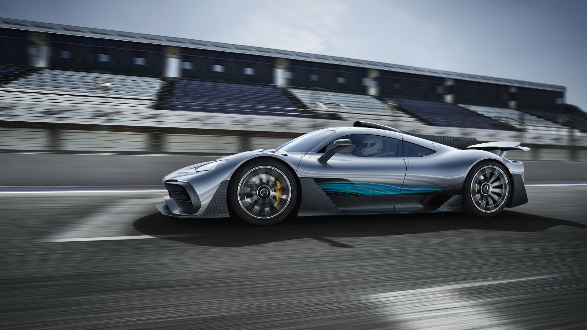 Wallpaper Mercedes-AMG Project One, 4k, sports car, motion blur