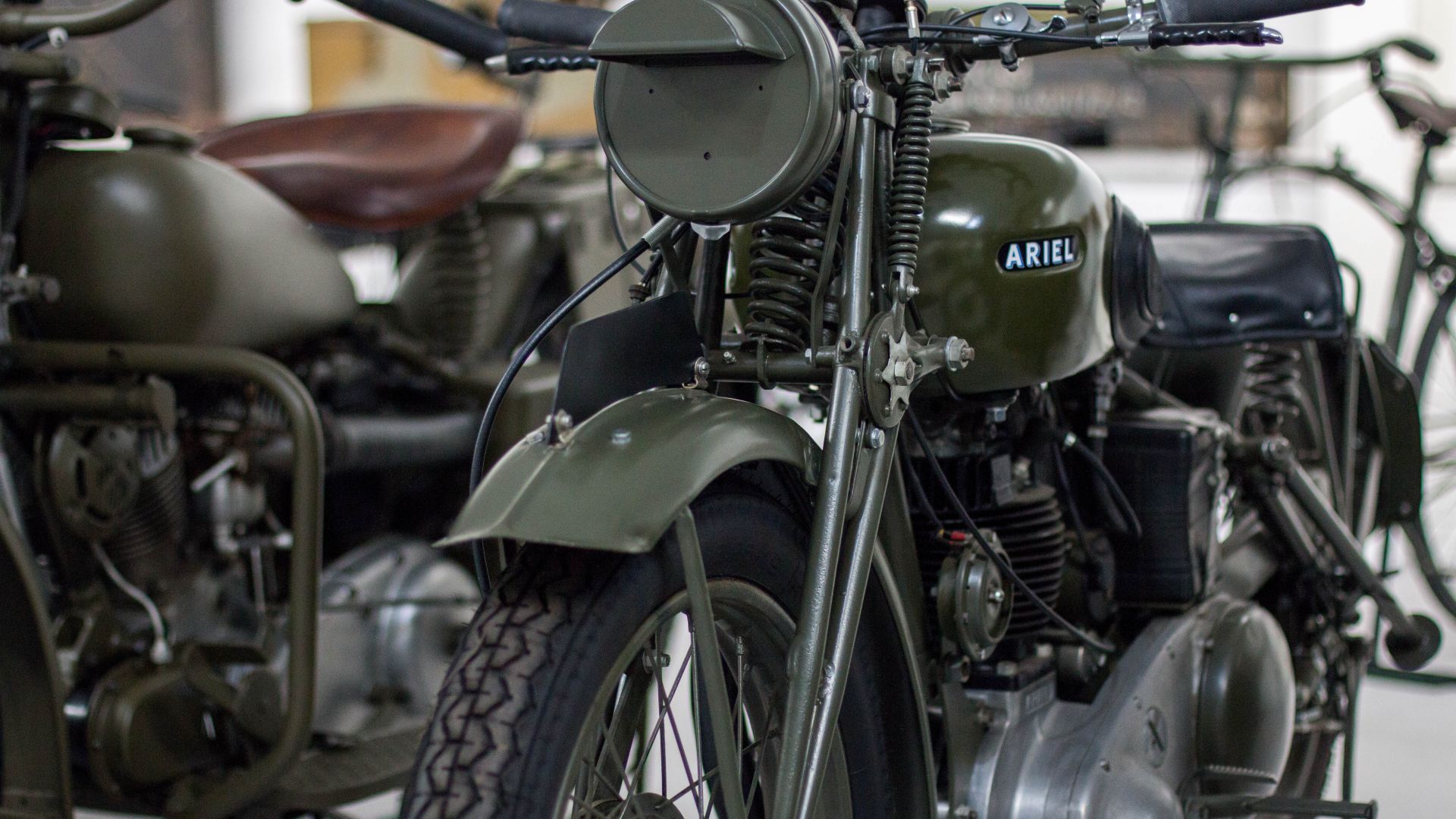 Wallpaper Vintage, retro, classic motorcycle, 4k