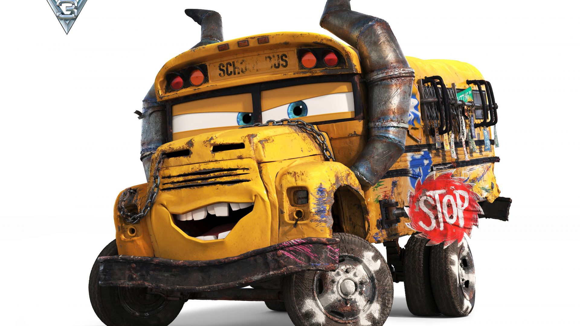 Wallpaper Cars 3, 2017 movie, yellow truck
