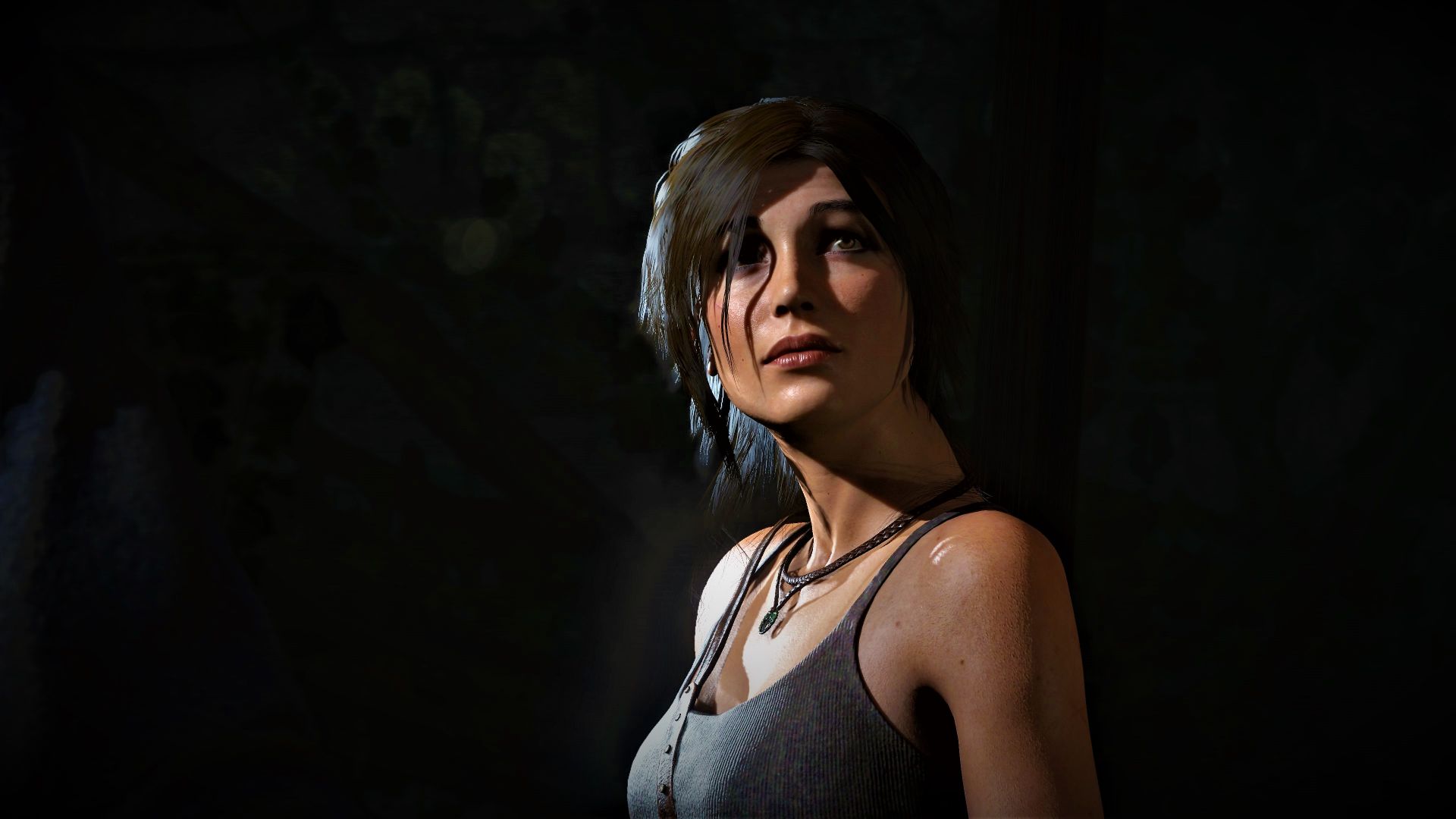 Wallpaper Rise of the Tomb Raider, 2015 game, Lara Croft, looking up