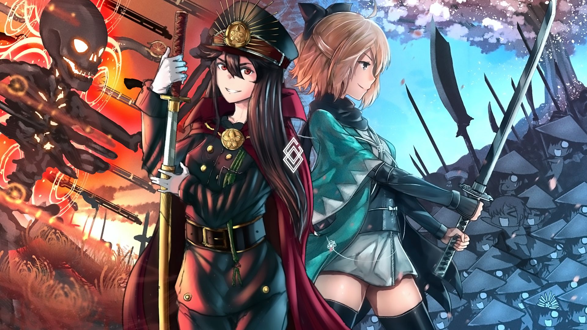 Wallpaper Demon archer, Fate/Grand Order, saber, anime girls
