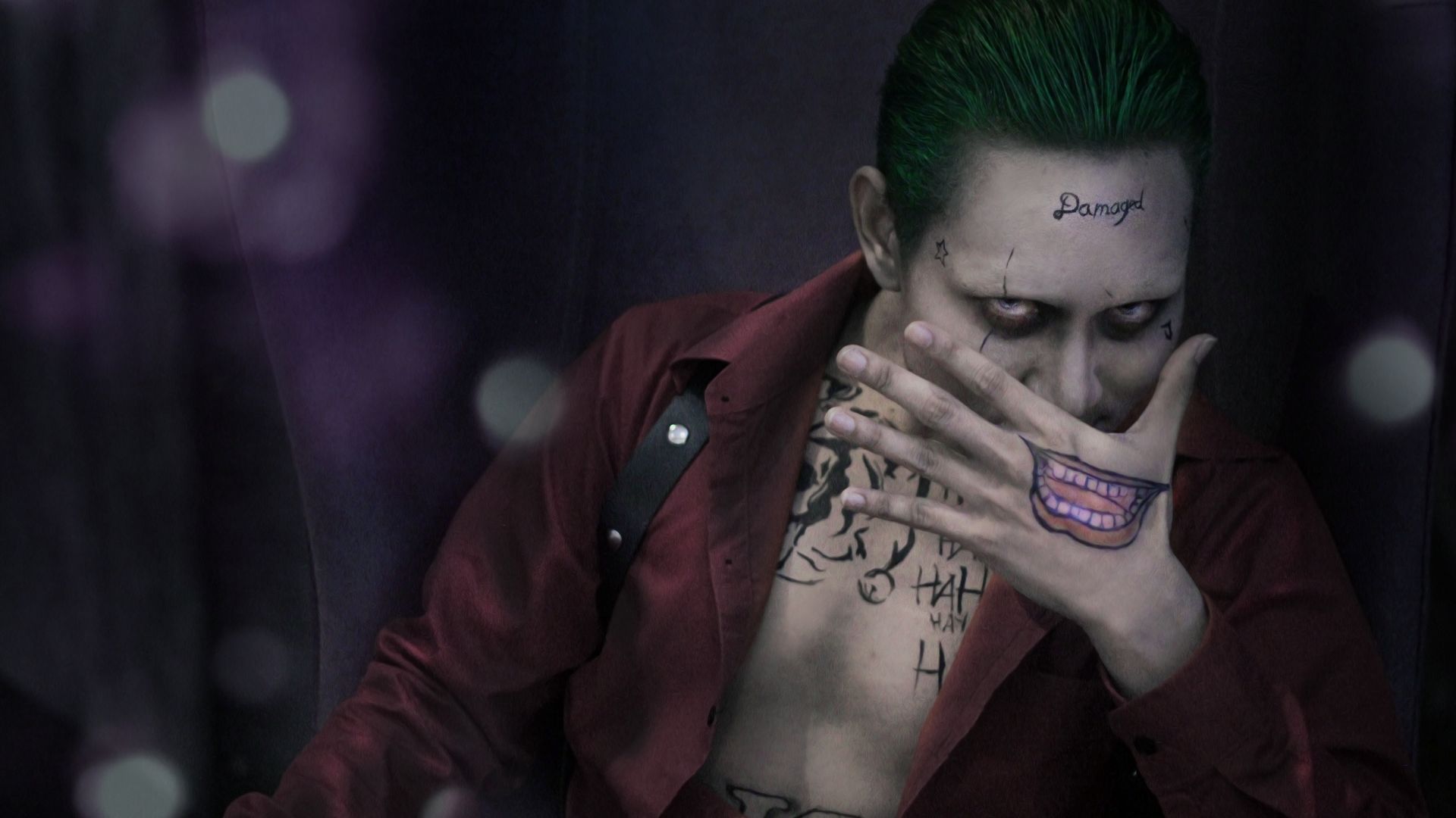 Wallpaper Joker villain from suicide squad movie