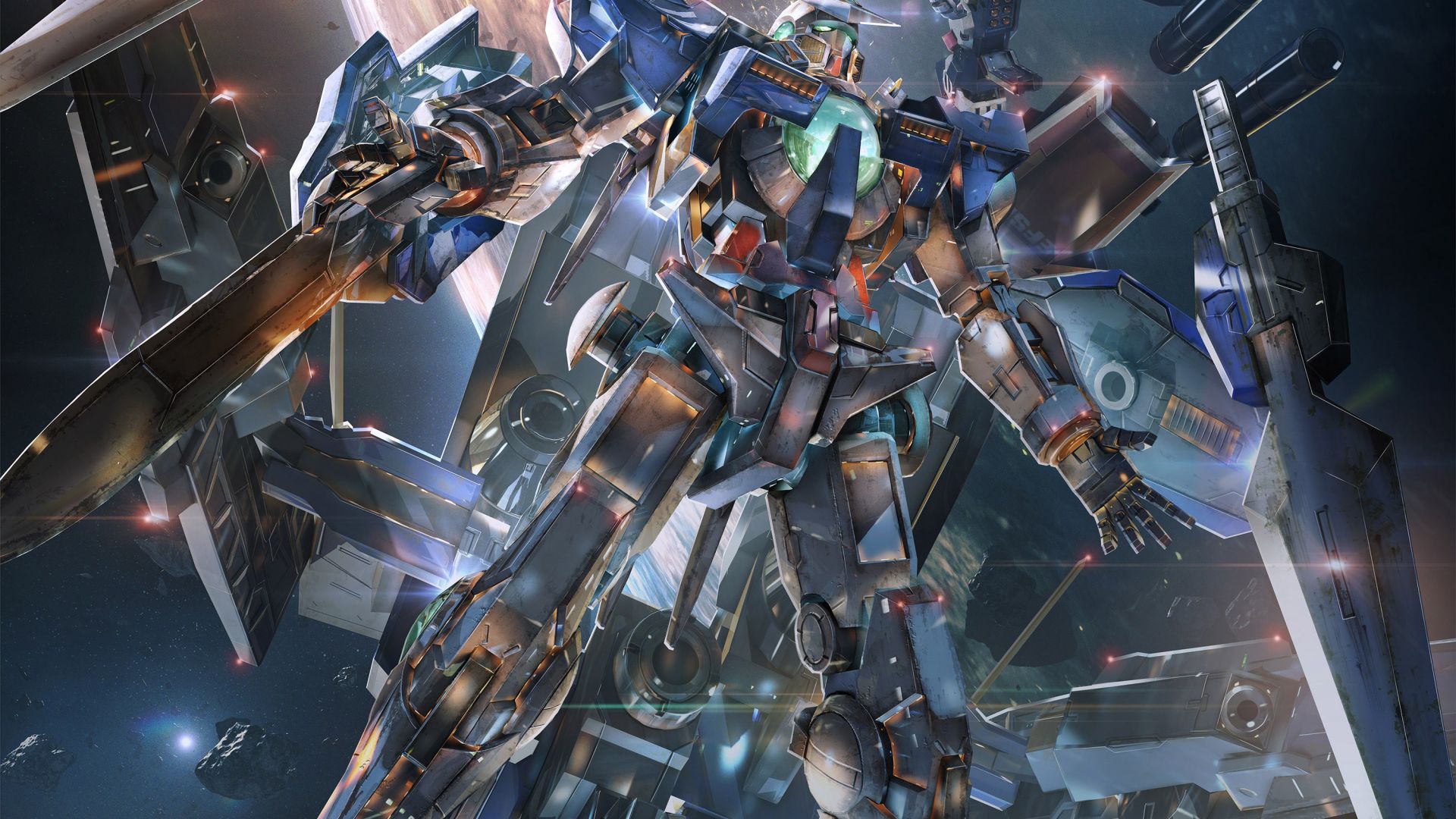 Wallpaper Gundam Versus, cyborg, robot, 4k