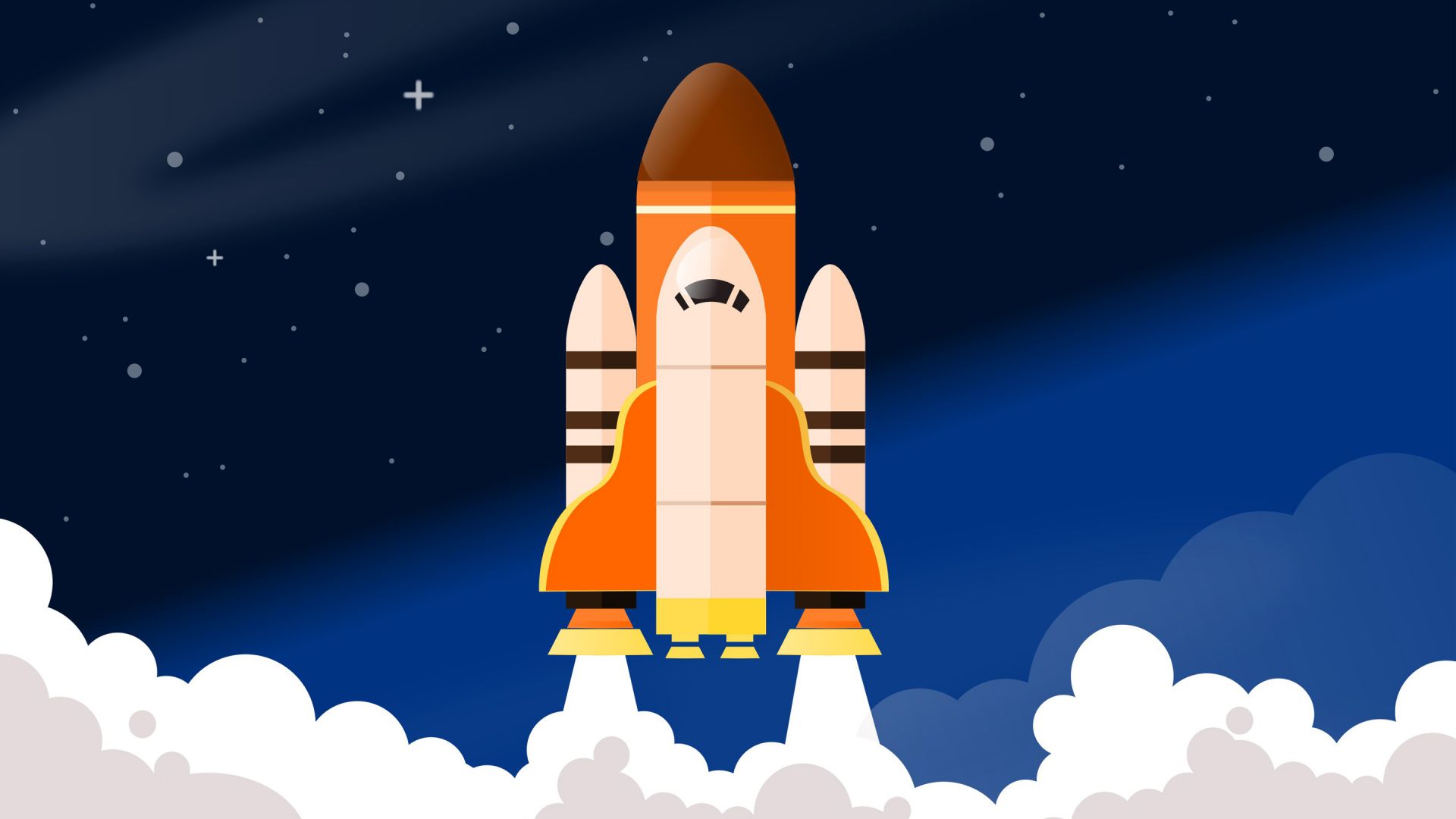 Wallpaper Space shuttle rocket