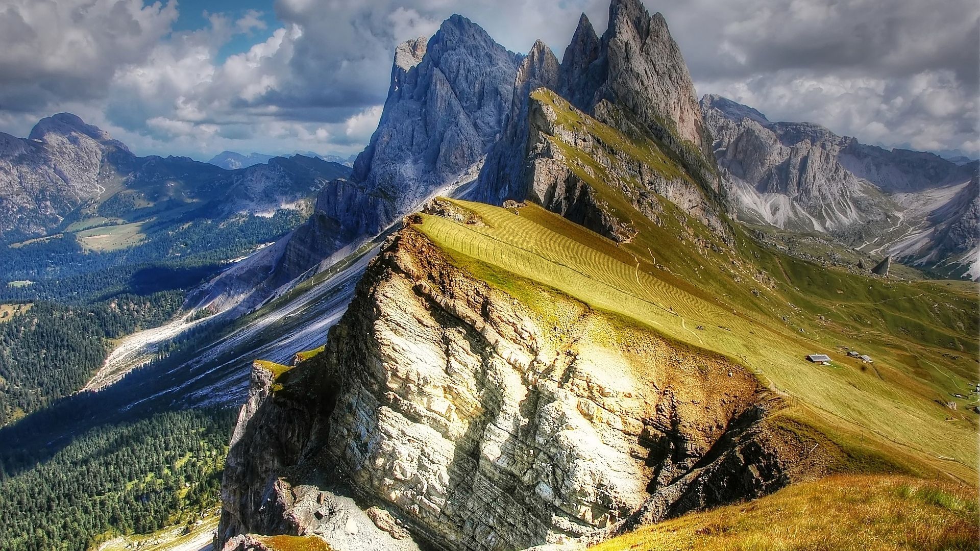 Wallpaper Dolomites, mountains, landscape, nature