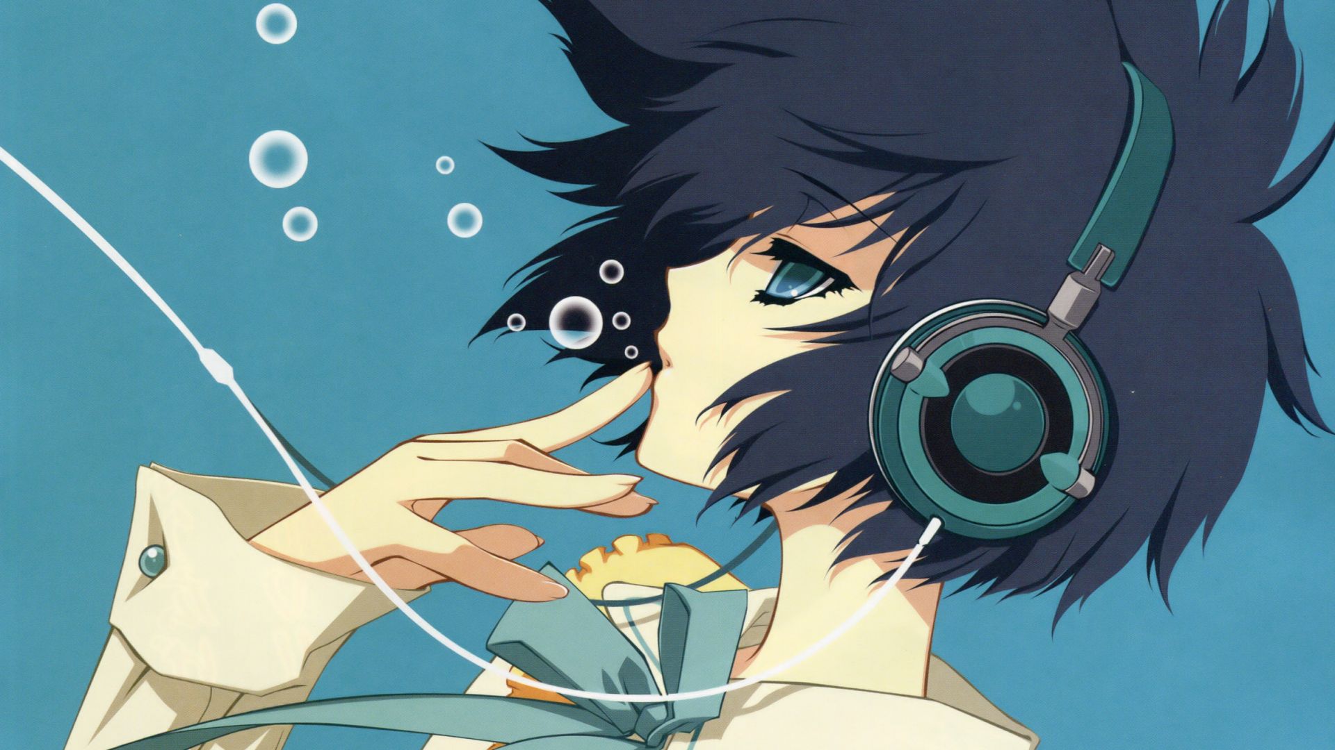 Desktop Wallpaper Yatabe Miu, Head Phone, Underwater, Anime Girl, Hd Image,  Picture, Background, Exws W