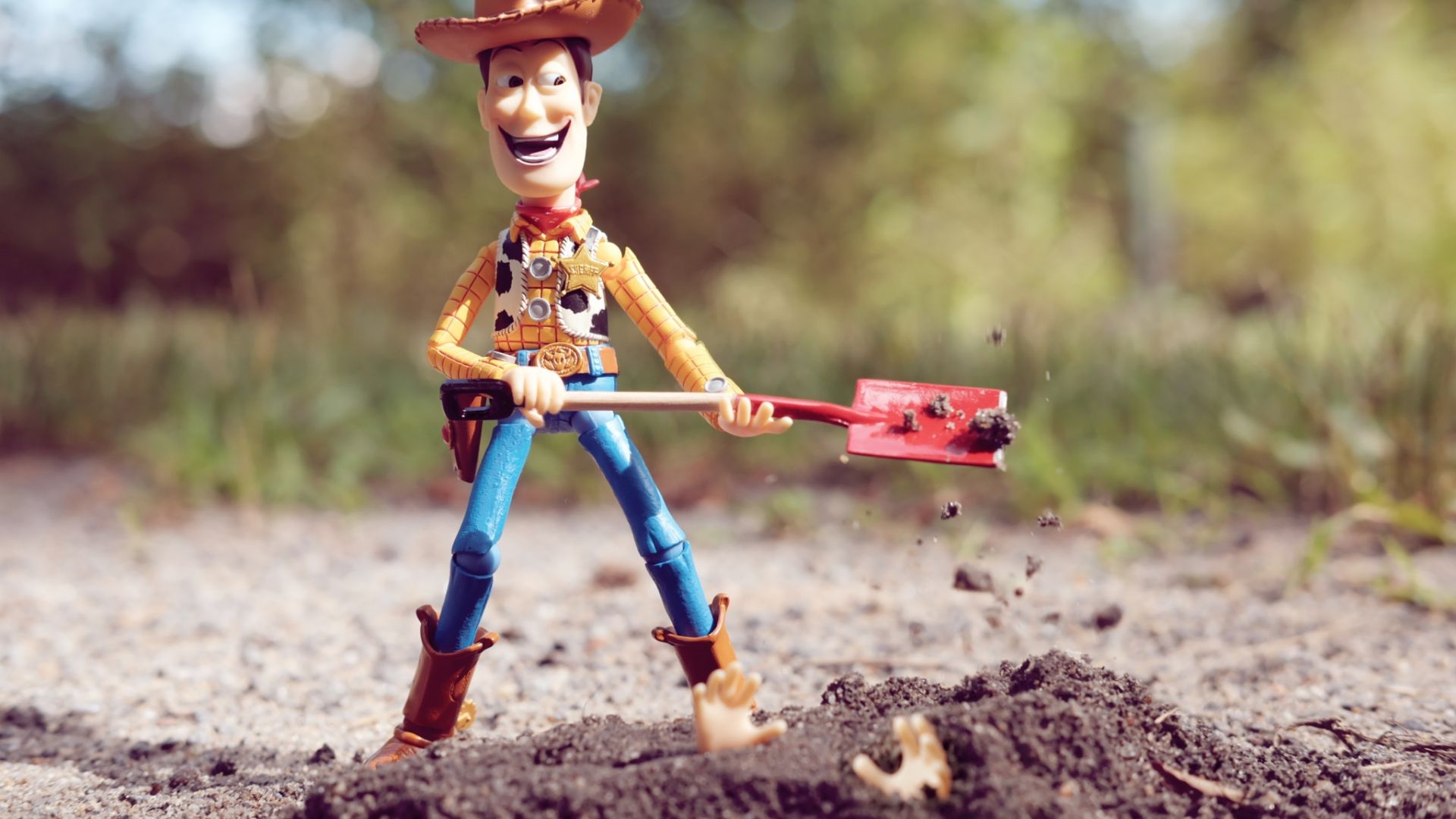 Wallpaper Toy story, figure, toy, cowboy, smile