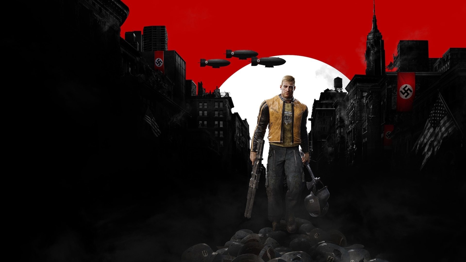 Wallpaper Wolfenstein II: The New Colossus, video game, main character skin, game