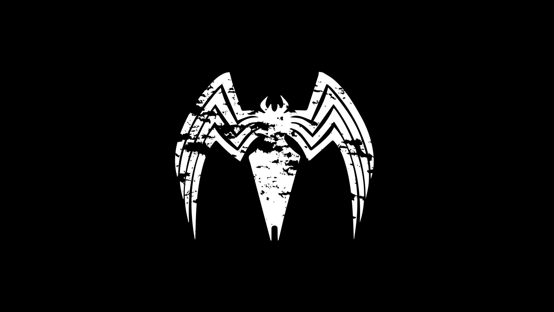 Wallpaper Venom, logo, minimal, 5k