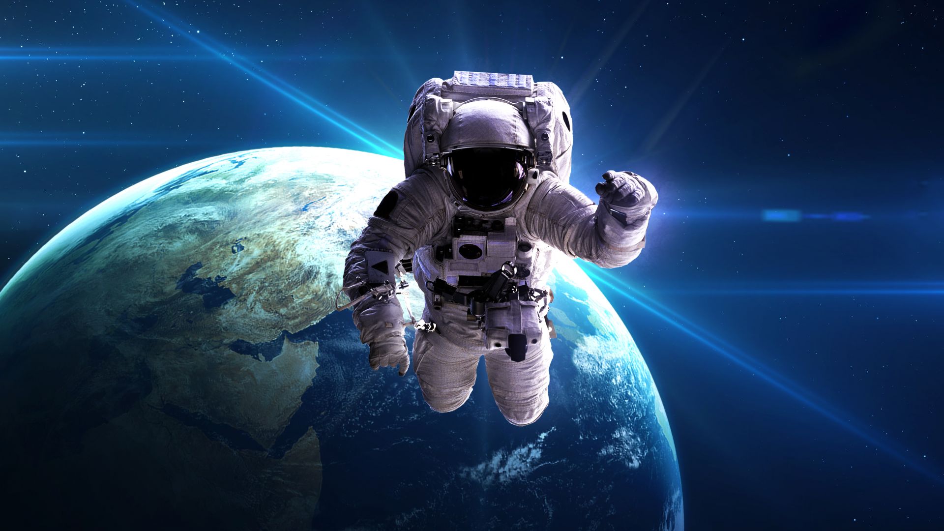 Desktop Wallpaper Astronaut, Space, Earth, Planet, Hd Image, Picture,  Background, F4cede