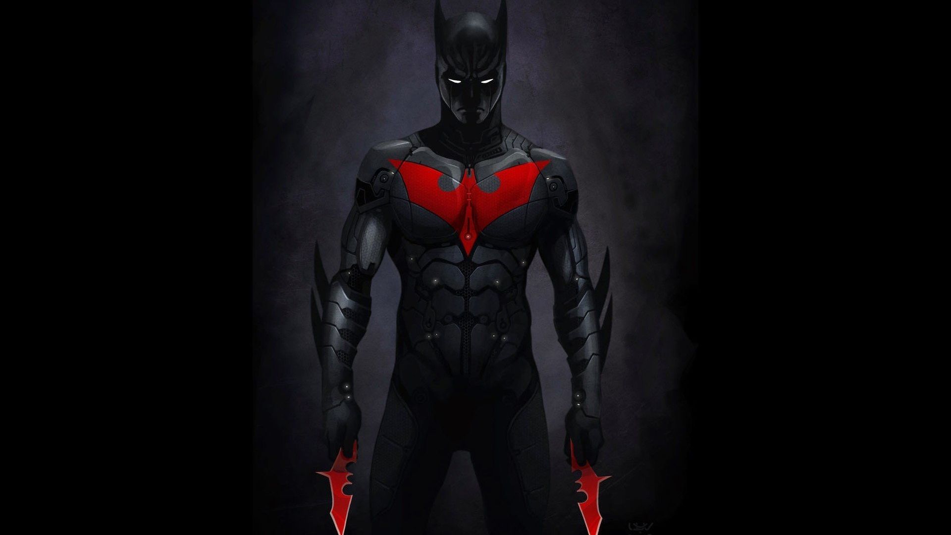 Wallpaper Red Batman artwork